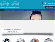 Tablet Screenshot of eyekareexpress.com